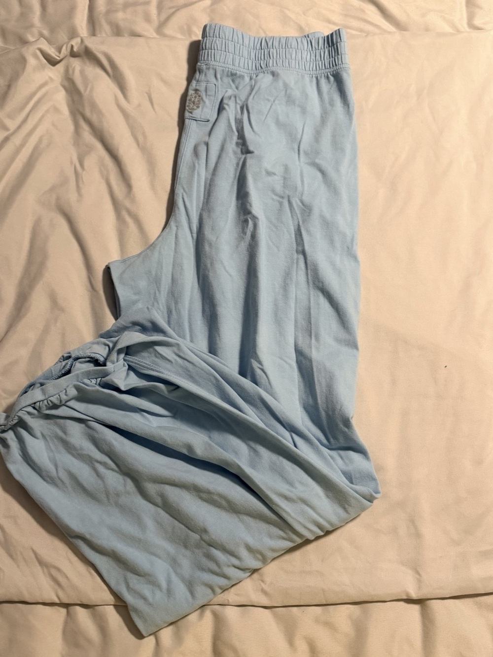 NWOT Free People Hot Shot Crossover Pants in Light Blue size Medium